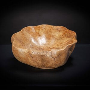 Carved Teak Bowl