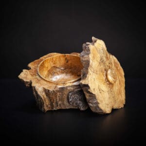 Natural Tree Pot With Lid